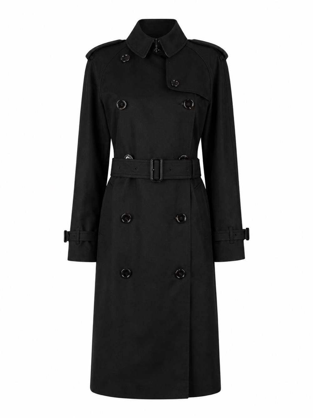 Burberry hillington Classic Black Trench Coat US 6 NWT